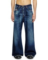 DIESEL - Relaxed Jeans Low Waist D-Rise, Dark, Button Fly - Lyst