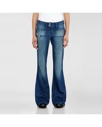 DIESEL - Bootcut Jeans Low Waist D-Hush, Dark, Zip Fly - Lyst