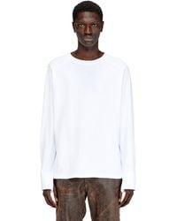 DIESEL - T-Shirt With Biker Detail Cuff - Lyst