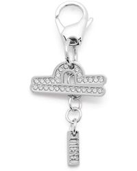 DIESEL - Metal Libra Charm With Rhinestones - Lyst