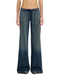 DIESEL - Relaxed Low Waist 2078 D-Ainty Joggjeans, Dark, Elastic Waistband - Lyst