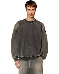 DIESEL - Sweatshirt aus Track Denim - Lyst