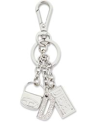 DIESEL - Metal Keyring With Logo Charms - Lyst