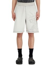 DIESEL - Sweatshorts With Dévoré Motifs - Lyst