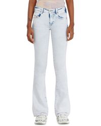 DIESEL - Bootcut Jeans Low Waist 1969 D-Ebbey, Colored, Zip Fly - Lyst