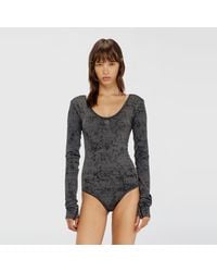 DIESEL - Open-Back Bodysuit With Utilitarian Print - Lyst