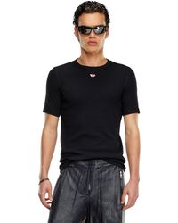 DIESEL - T-shirt With D Patch - Lyst