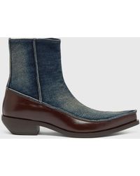 DIESEL - D-Frido-Western Ankle Boots - Lyst