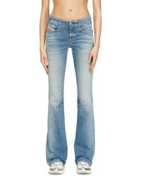 DIESEL - Bootcut Jeans Low Waist 1969 D-Ebbey, Light, Zip Fly - Lyst