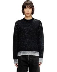 DIESEL - Reverse-Print Cotton Jumper - Lyst