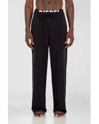 DIESEL - Cotton Sweatpants With Logo Waistband - Lyst