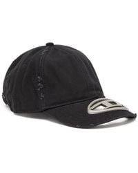 DIESEL - Cappello da baseball con logo Oval D in metallo - Lyst