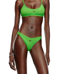 DIESEL - Neonfarbene Bikinihose mit D-Logo - Lyst