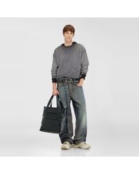 DIESEL - Sweatshirt With Dévoré Print - Lyst
