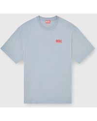 DIESEL - Cotton T-Shirt With Biscotto Print - Lyst