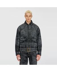DIESEL - Biker-Inspired Denim Jacket - Lyst