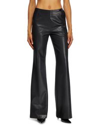 DIESEL - Pinstripe Pants With Coated Front - Lyst