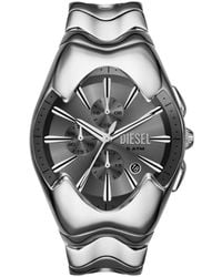 DIESEL - Mercurial Chronograph Stainless Steel Watch - Lyst