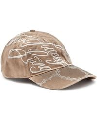 DIESEL - Distressed Embroidered Baseball Cap - Lyst