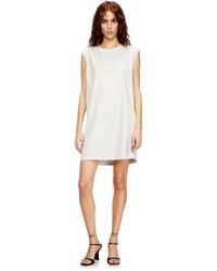 DIESEL - Vestido Corto De Algodón Con Cadena En Relieve - Lyst