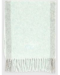 DIESEL - Wool-Blend Scarf With Contrast Stripes - Lyst