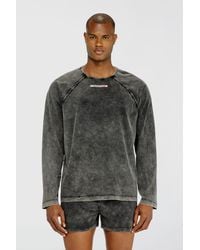 DIESEL - Cotton Pijama Top With Logo Patch - Lyst