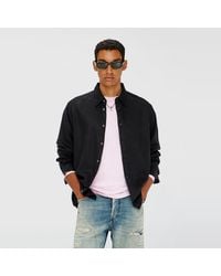 DIESEL - Camicia fluida con ricamo logo - Lyst