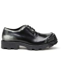 DIESEL - D-Hammer-Derby-Schuhe Aus Glänzendem Zweifarbigem Leder - Lyst