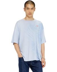 DIESEL - Relaxed T-Shirt With Pigment Prints - Lyst