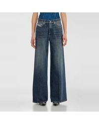 DIESEL - Flare Jeans Regular Waist 1978 D-Akemi, Dark, Zip Fly - Lyst