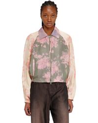 DIESEL - Floral Bomber Jacket - Lyst