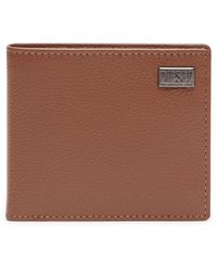 DIESEL - Bi-fold Wallet In Grainy Leather - Lyst