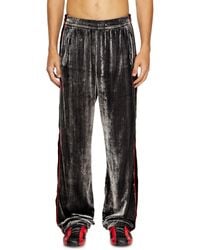 DIESEL - Track-Hose Aus Behandeltem Samt - Lyst