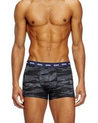DIESEL - Three-Pack Of Boxer Briefs Plain And Camo - Lyst