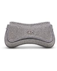 DIESEL - Play-Small Crossbody Bag With Crystal - Lyst