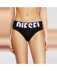 DIESEL - Three-Pack Thongs With Cut-Off Logo - Lyst