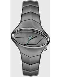 DIESEL - D-Rush Gunmetal Stainless Steel Watch - Lyst