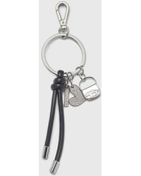 DIESEL - Keyring Charm With Heart And Bag Pendants - Lyst