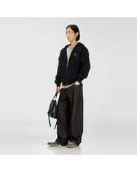 DIESEL - Cotton Hoodie With Tonal Oval D Logo Embroidery - Lyst
