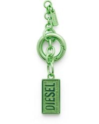 DIESEL - Metal Keyring With Biscotto Logo Charm - Lyst