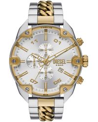 DIESEL - Spiked Stainless Steel Watch - Lyst