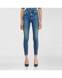 DIESEL - Skinny Jeans High Waist 1984 Slandy-High, Medium, Zip Fly - Lyst
