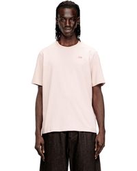 DIESEL - Regular T-Shirt With Patch And Photo Print - Lyst