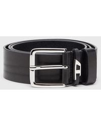 DIESEL - 4 Cm Crinkle Leather Belt - Lyst