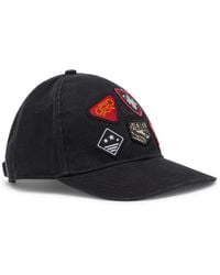 DIESEL - Baseball Cap With Embroidered Patches - Lyst