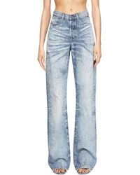 DIESEL - Regular Jeans High Waist 1971 D-Sent, Light, Button Fly - Lyst