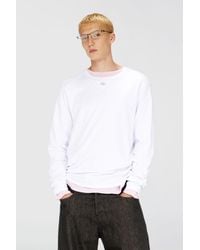 DIESEL - Cotton Long-Sleeve T-Shirt With Oval D - Lyst