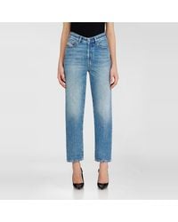 DIESEL - Regular Jeans High Waist 1981 D-Went, Light, Button Fly - Lyst