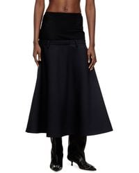 DIESEL - Drop-Waist Skirt - Lyst