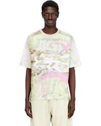DIESEL - T-Shirt With Animal Print - Lyst